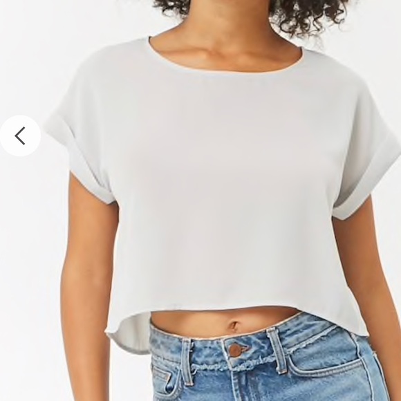 crop top chiffon